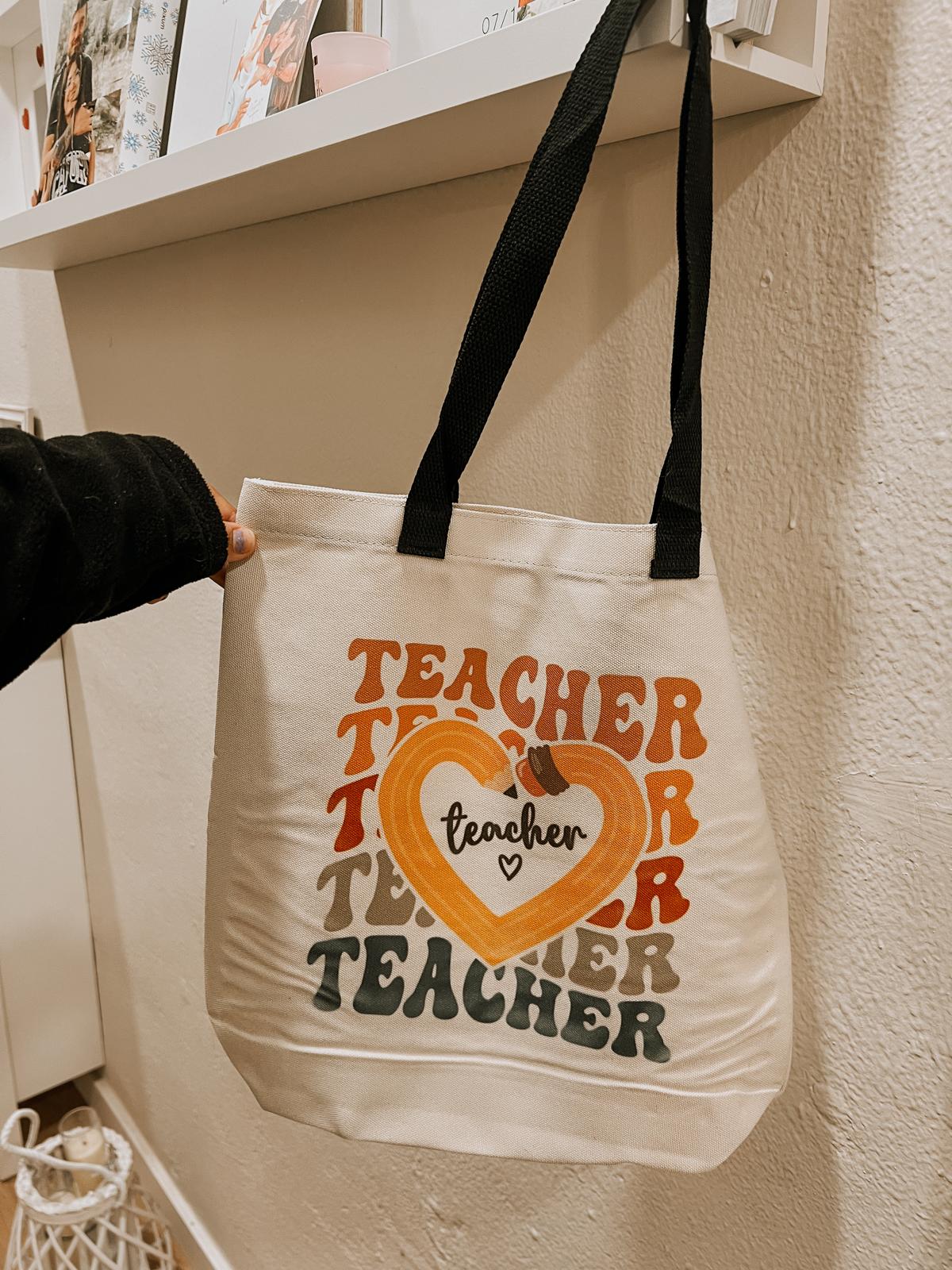 Totebag Teacher Rainbow